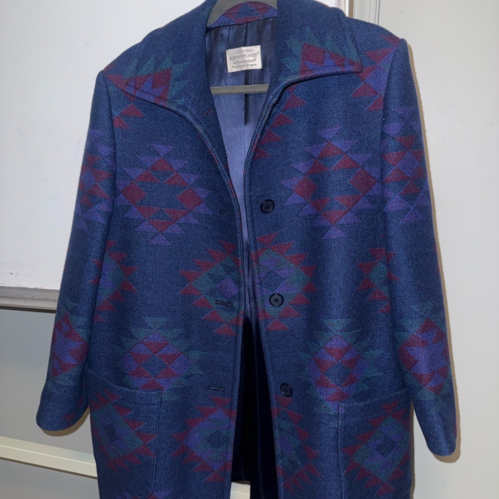 Pendleton Country Sophisticates Women’s Coat Aztec pattern - Picture 4 of 6